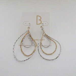 Bexcroft Gold and Silver Teardrop Earrings